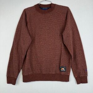 Scotch & Soda Crewneck Sweatshirt Brown Speckled Cotton Pullover Men's S